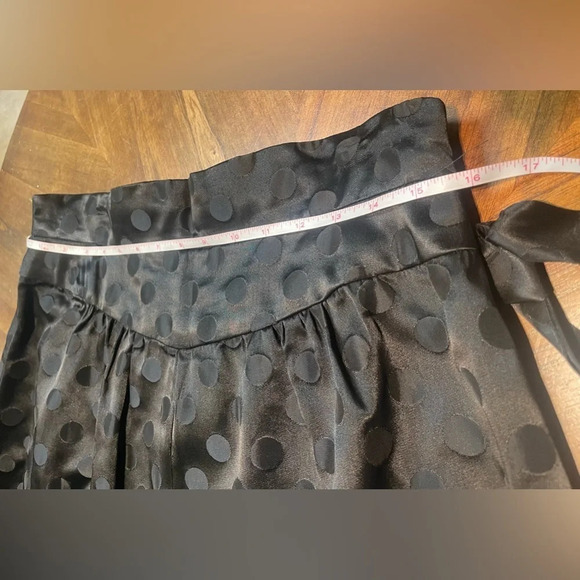 Vintage Elissa of California Black Polka Dot Maxi Skirt Formal Dressy  14 - Picture 4 of 8